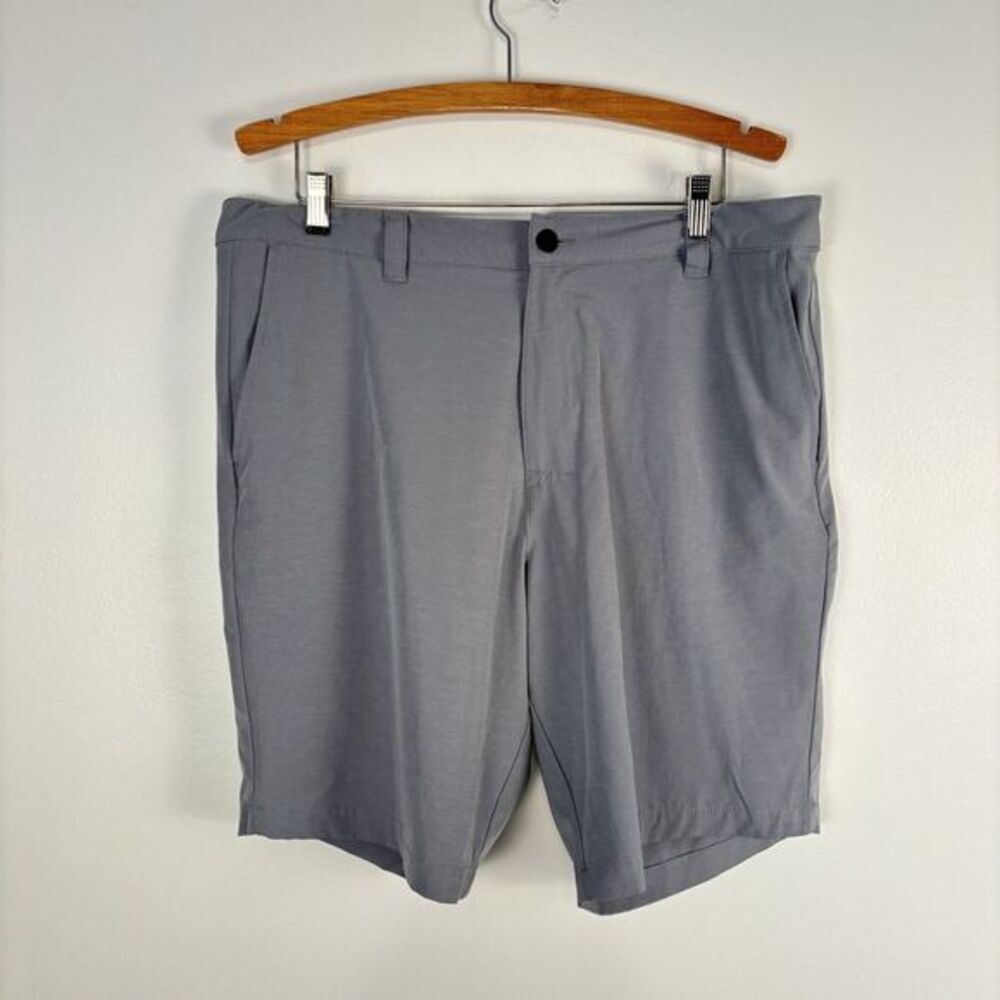 Banana Republic Men's Grey Comfort Flat Front Short Athletic Performance Size 38